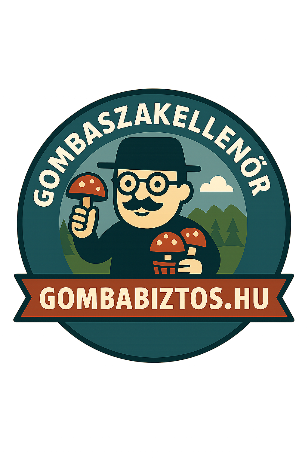 Gombabiztos.hu logó